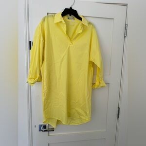 Elegant Yellow Mini Dress